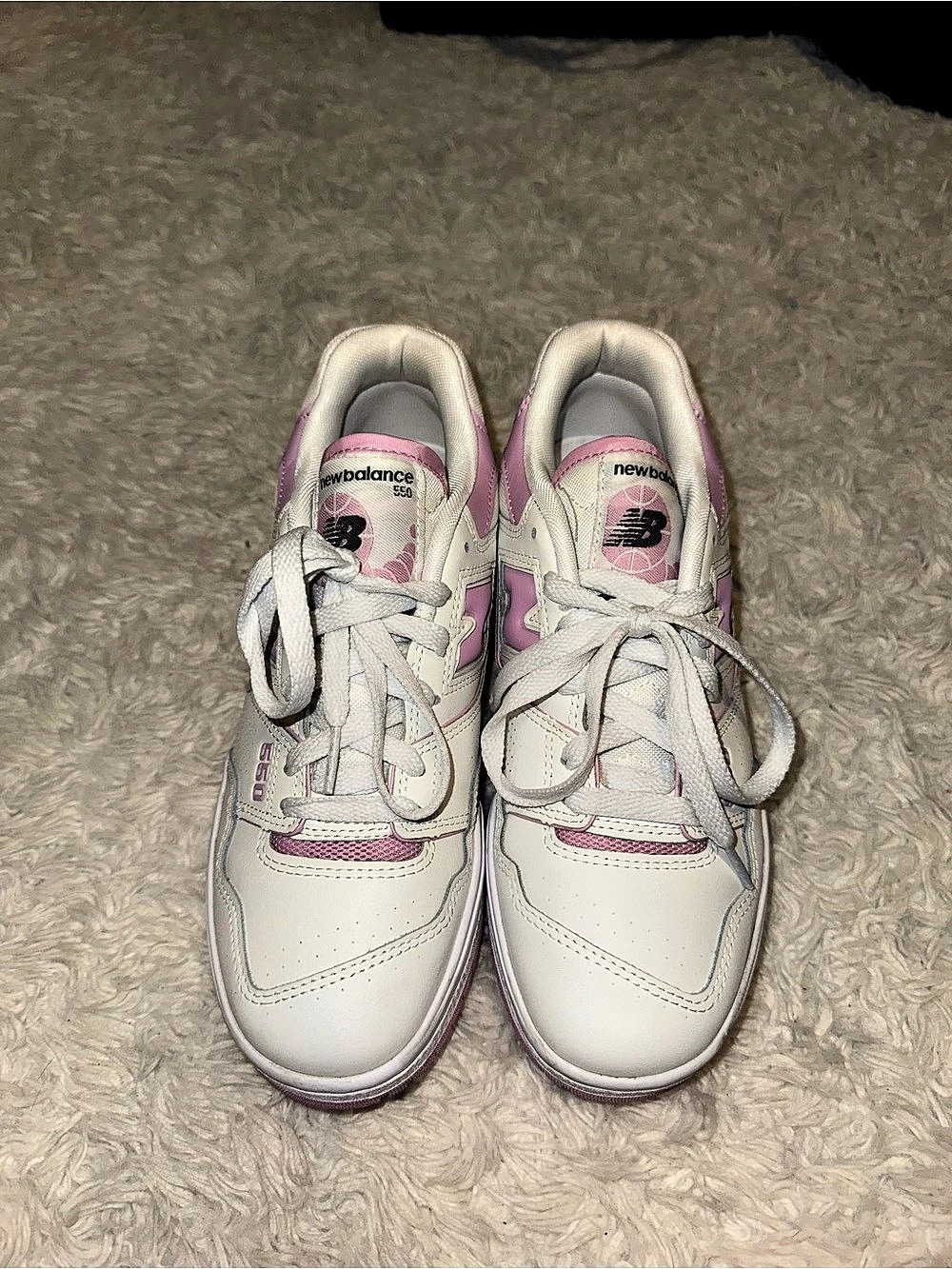 New Balance 550 Women's White & Pink Sneakers